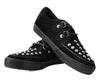 TUK Black Suede Studded D-Ring Sneaker