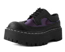 TUK-Black & Burgundy Double Decker Brogue