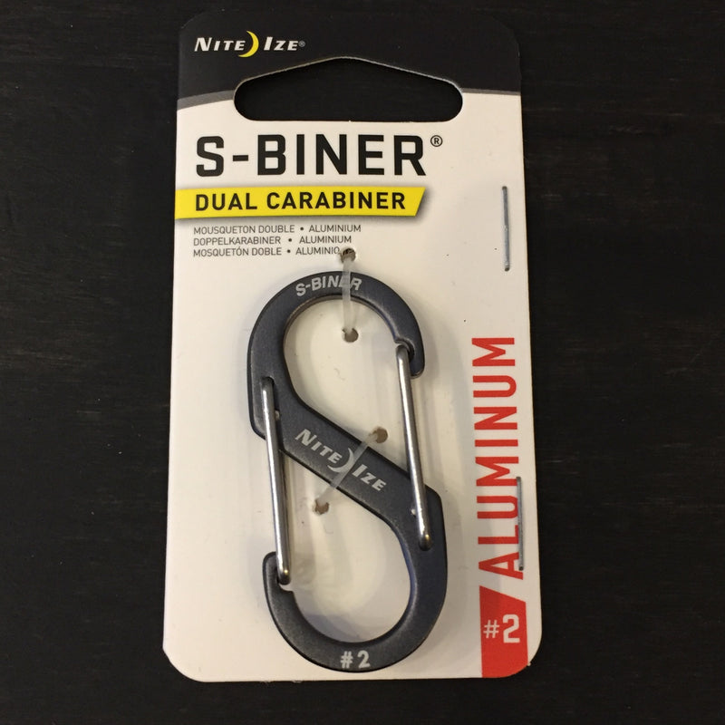 Nite Ize® S-Biner #2 Charcoal Aluminum