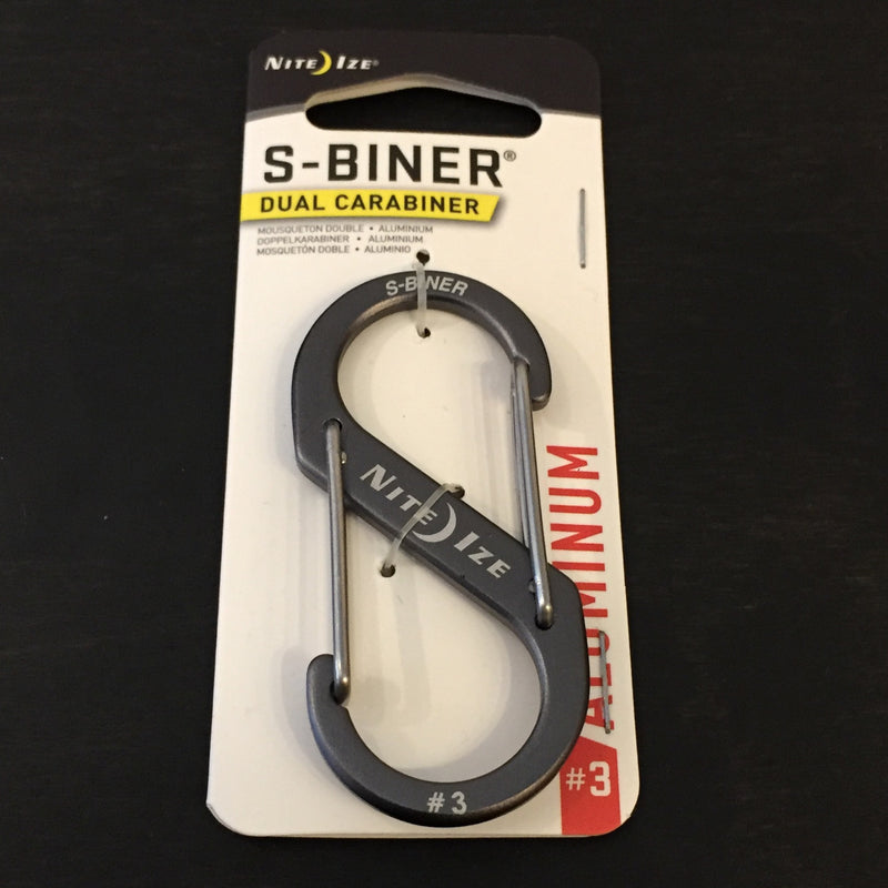 Nite Ize® S-Biner #3 Charcoal Aluminum