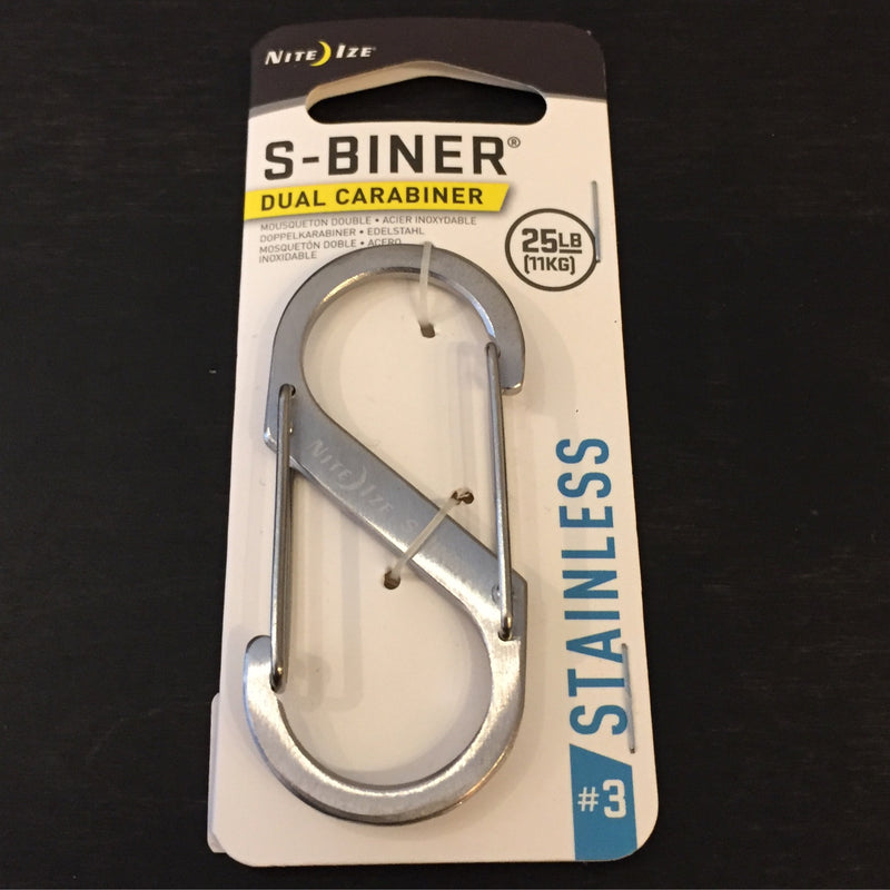 Nite Ize® S-Biner #3 Stainless Stainless Steel