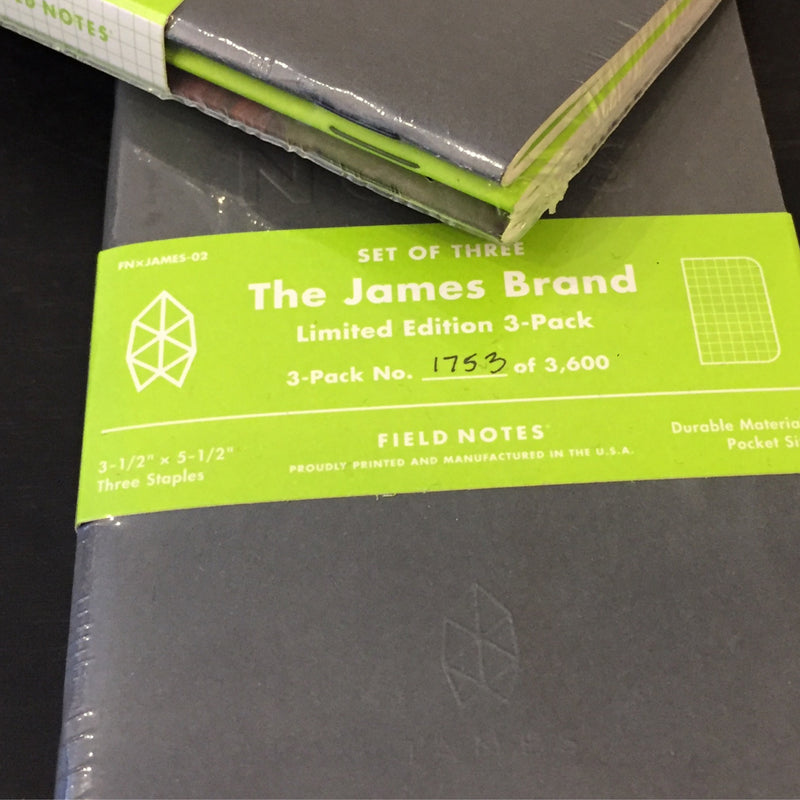 TJB Ltd Edition Field Notes -3 pack assorted
