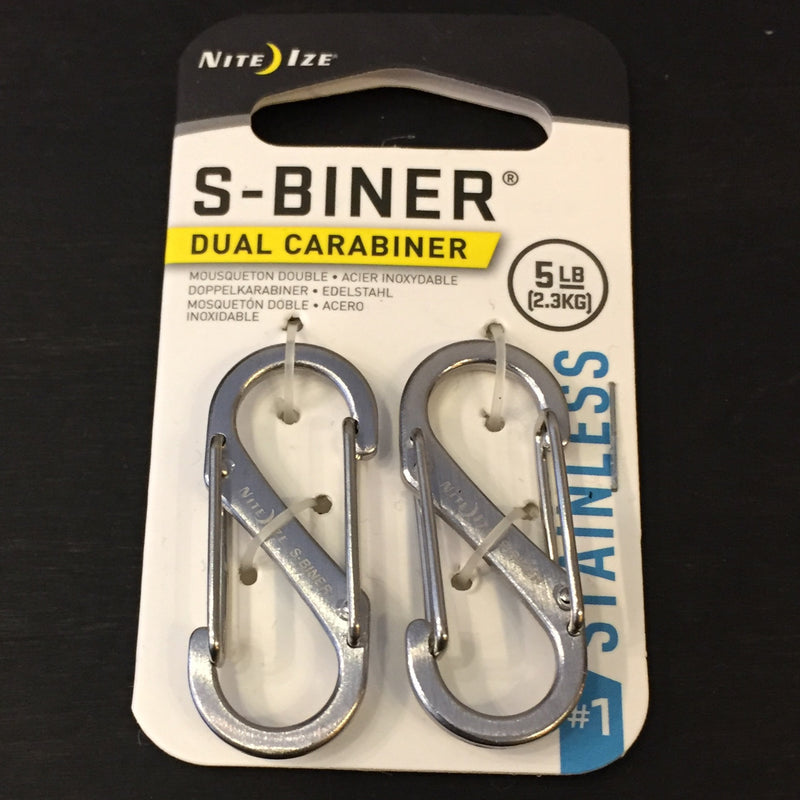 Nite Ize® S-Biner 2 Pack #1 Stainless Stainless Steel