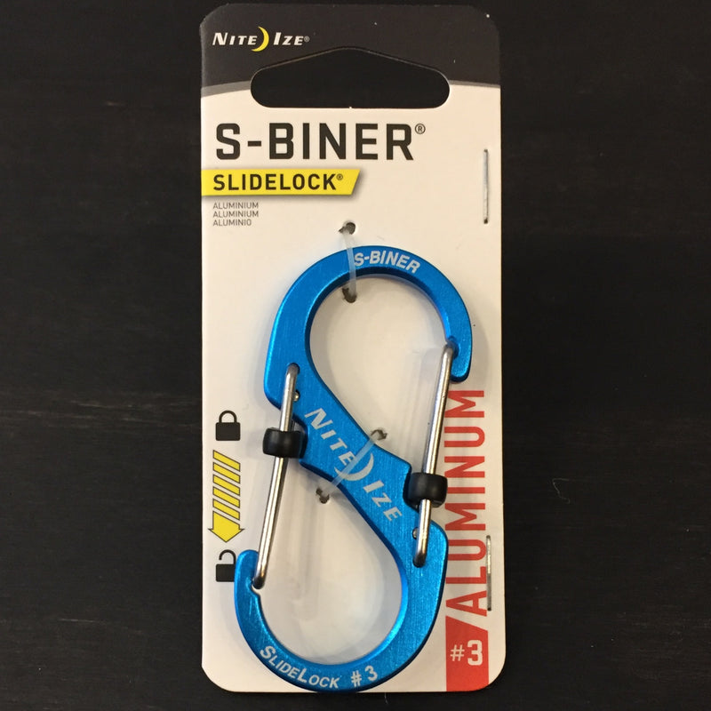 Nite Ize® S-Biner SlideLock #3 Blue Aluminum